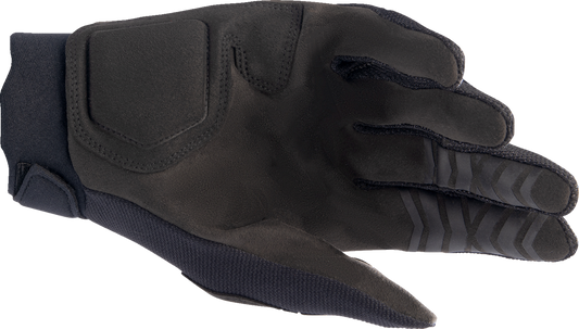 Black Alpinestars Full Bore XT gloves in XL size with reinforced palms and adjustable wrist straps, designed for motorcycle riding.