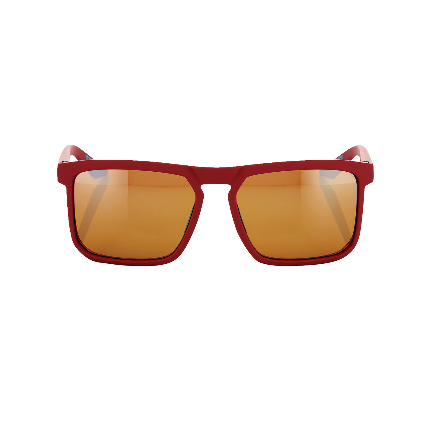 Bill's Exhausts 100% Renshaw Crimson Bronze sunglasses with round frames and tinted lenses, stylish and protective eyewear.