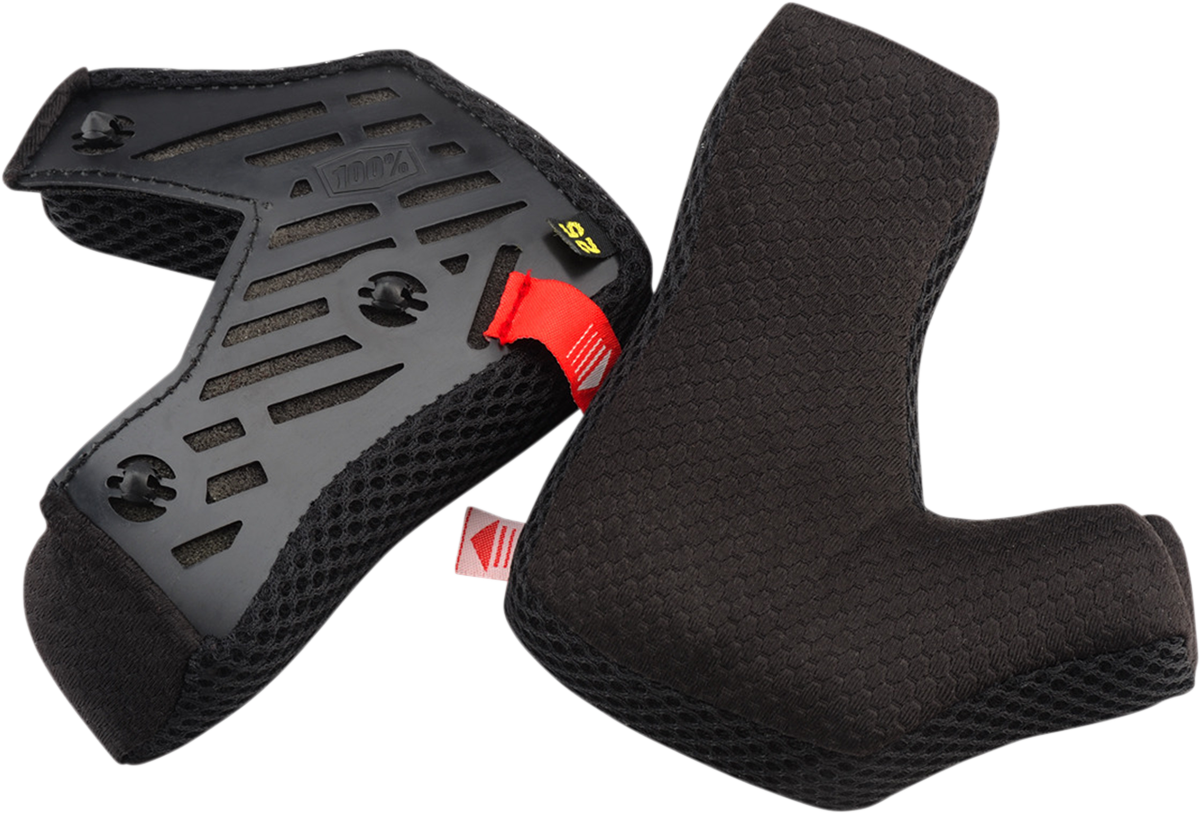 100% Aircraft Cheek Pads - XS, L 89008-00003 - Howling Moto