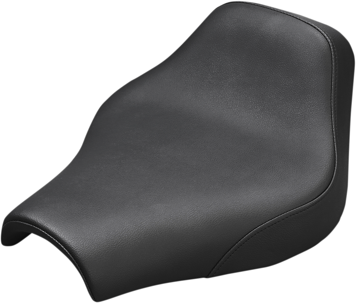 Bill's Exhausts SADDLEMEN Renegade Solo motorcycle seat in black with smooth finish, designed for comfortable riding.