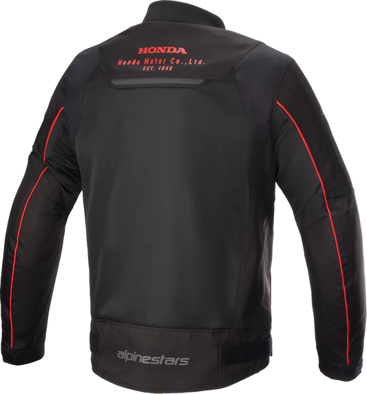 Alpinestars Honda Luc v2 Air Jacket in black and red, large size, featuring protective padding and lightweight design.