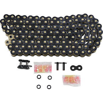 RK 520 - Max X Chain - 120 Links - Black & Gold - Howling Moto