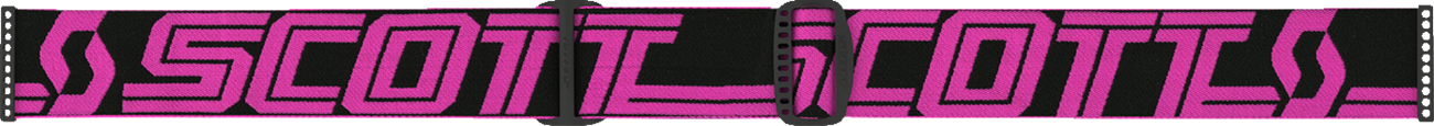 Scott Fury Snow Goggles in black and pink with enhancer rose chrome lenses, designed for snow sports and winter activities.