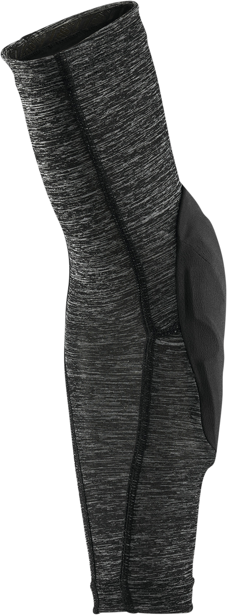 Gray and black 100% Teratec elbow guards by Bill's Exhausts, small size, protective gear with adjustable straps.