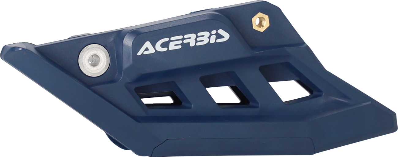 Blue ACERBIS chain guide for KTM motorcycles, designed to protect and guide the chain, with a durable body.