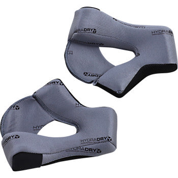 Gray ICON Airflite™ Cheek Pads with Hydradry™ lining for helmets, size 3XL, designed for comfortable helmet fit.
