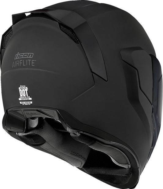 Bill's Exhausts ICON Airfliteâ„¢ helmet in dark rubatone, large size, showing sleek aerodynamic design and matte finish.
