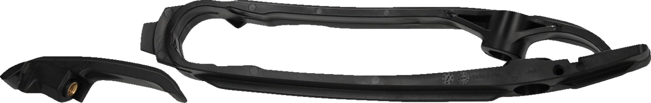 Black Acerbis chain guide and slider kit for KTM and Husqvarna bikes, featuring durable body components with brand-specific design.