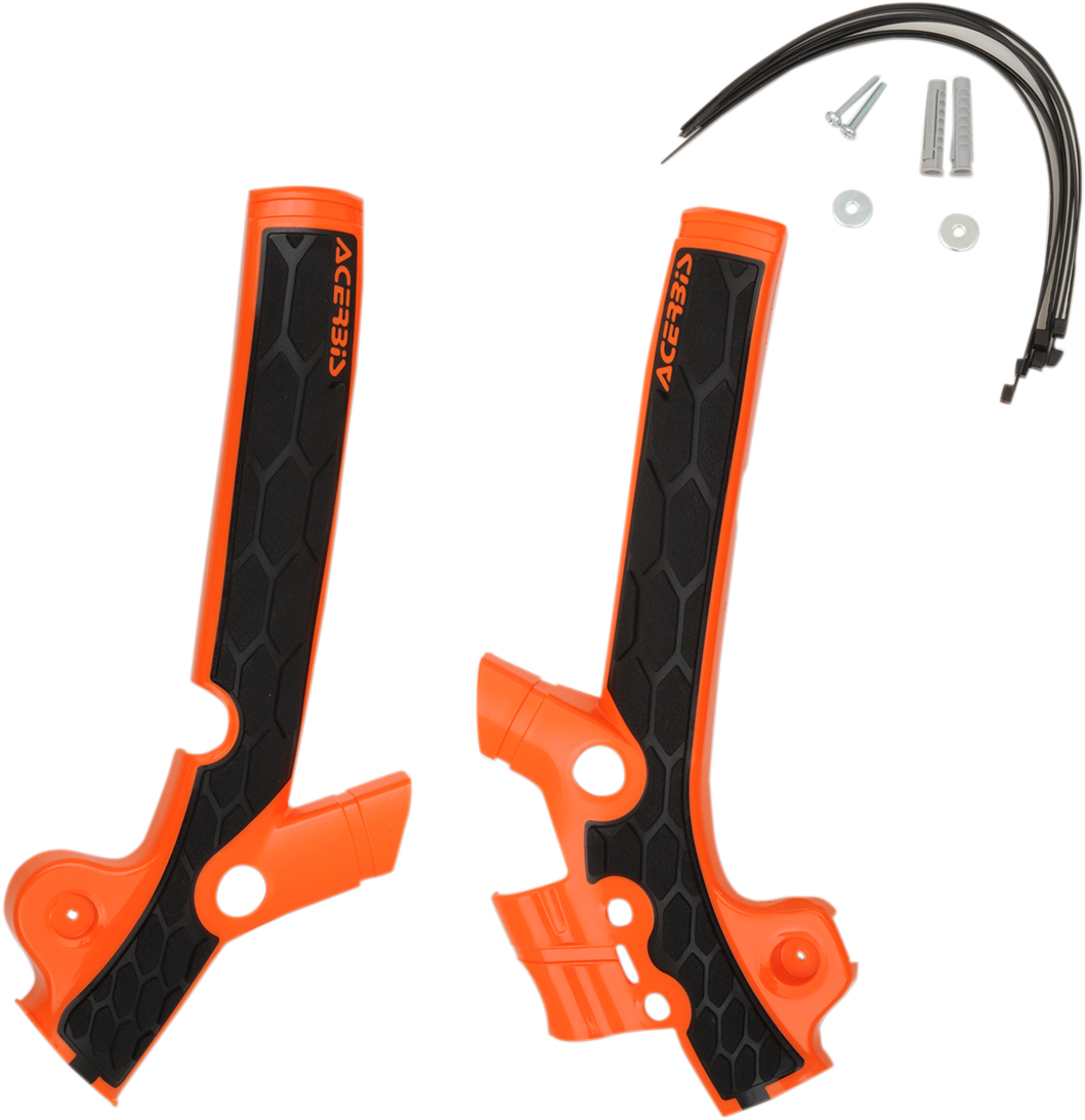 ACERBIS X-Grip Frame Guards - Orange/Black N/F 09-12 SX 85 2449525225 - Howling Moto