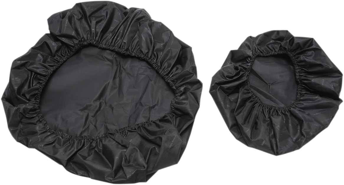Bill's Exhausts SADDLEMEN XL Explorer Rain Seat Cover on motorcycle seat, waterproof and durable for outdoor riding.