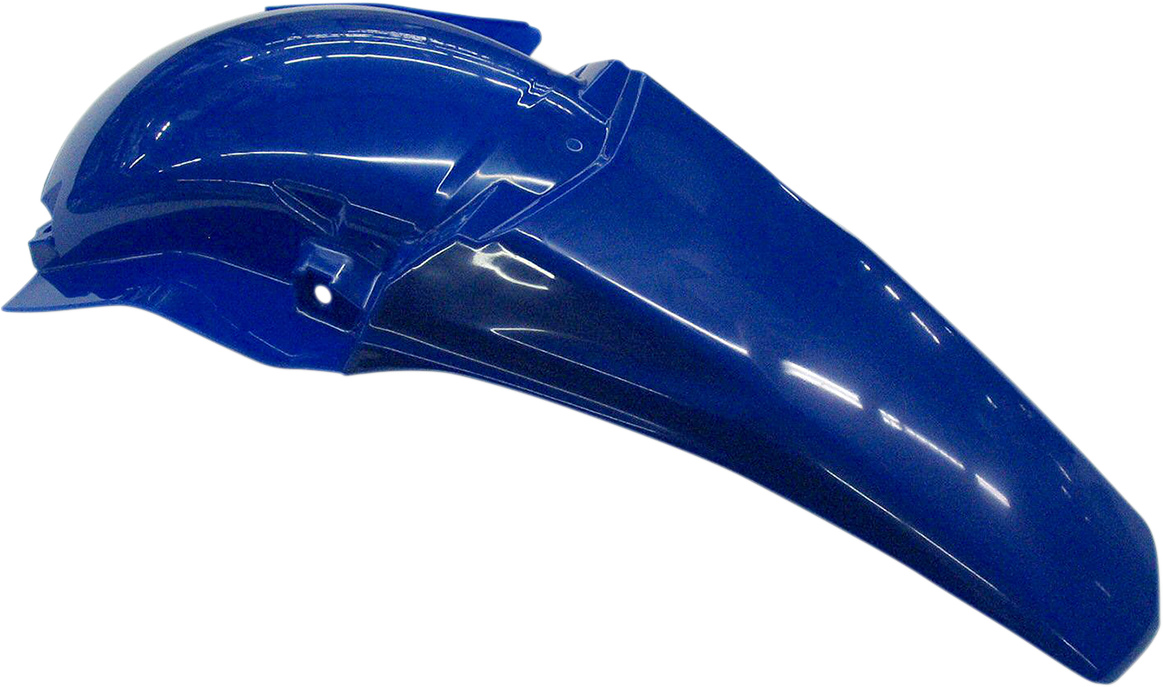 Blue Acerbis rear fender for motorcycle, body part designed for durability and fit, shown in a clear close-up image.