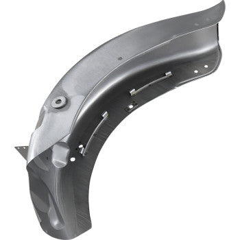 Drag Specialties Shovelhead Rear Fender - Raw Steel HD Wide Glide