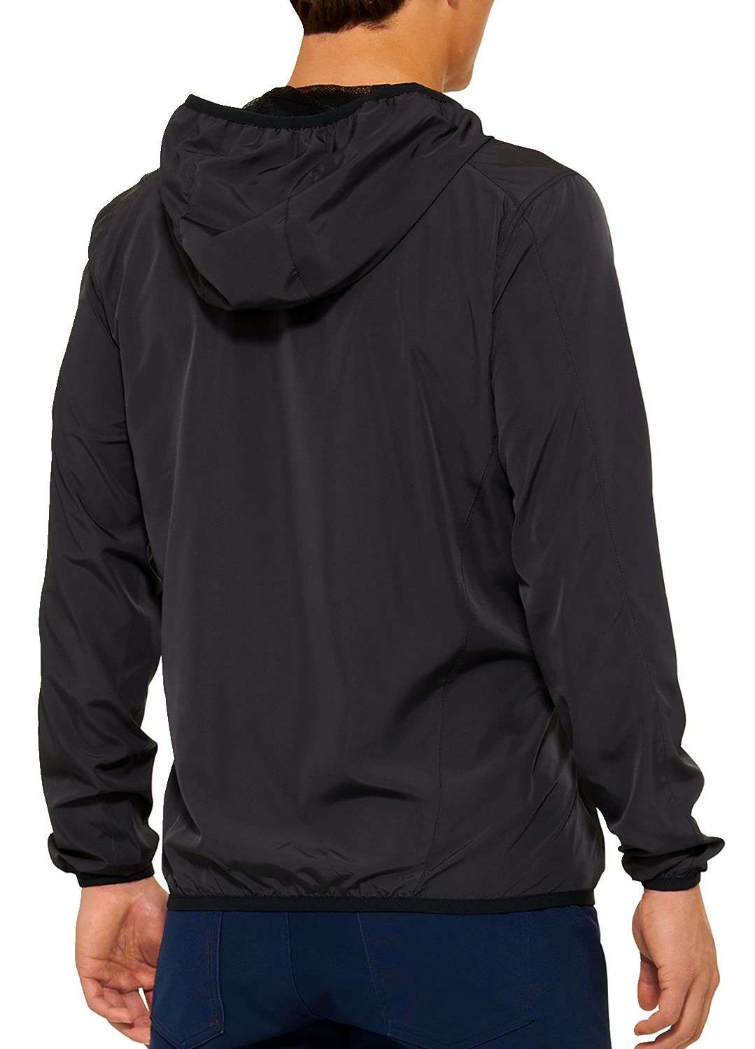 Black Klutch jacket by Bill's Exhausts, small size, shown with front view and zipper details.