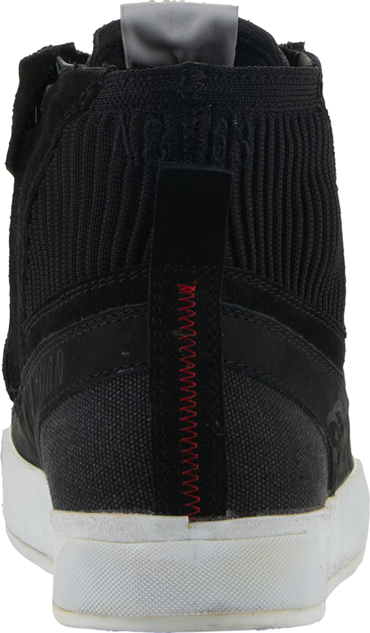 Alpinestars Stated Shoes in black, US 10.5, featuring sleek design and durable construction, ideal for casual or motorcycle wear.