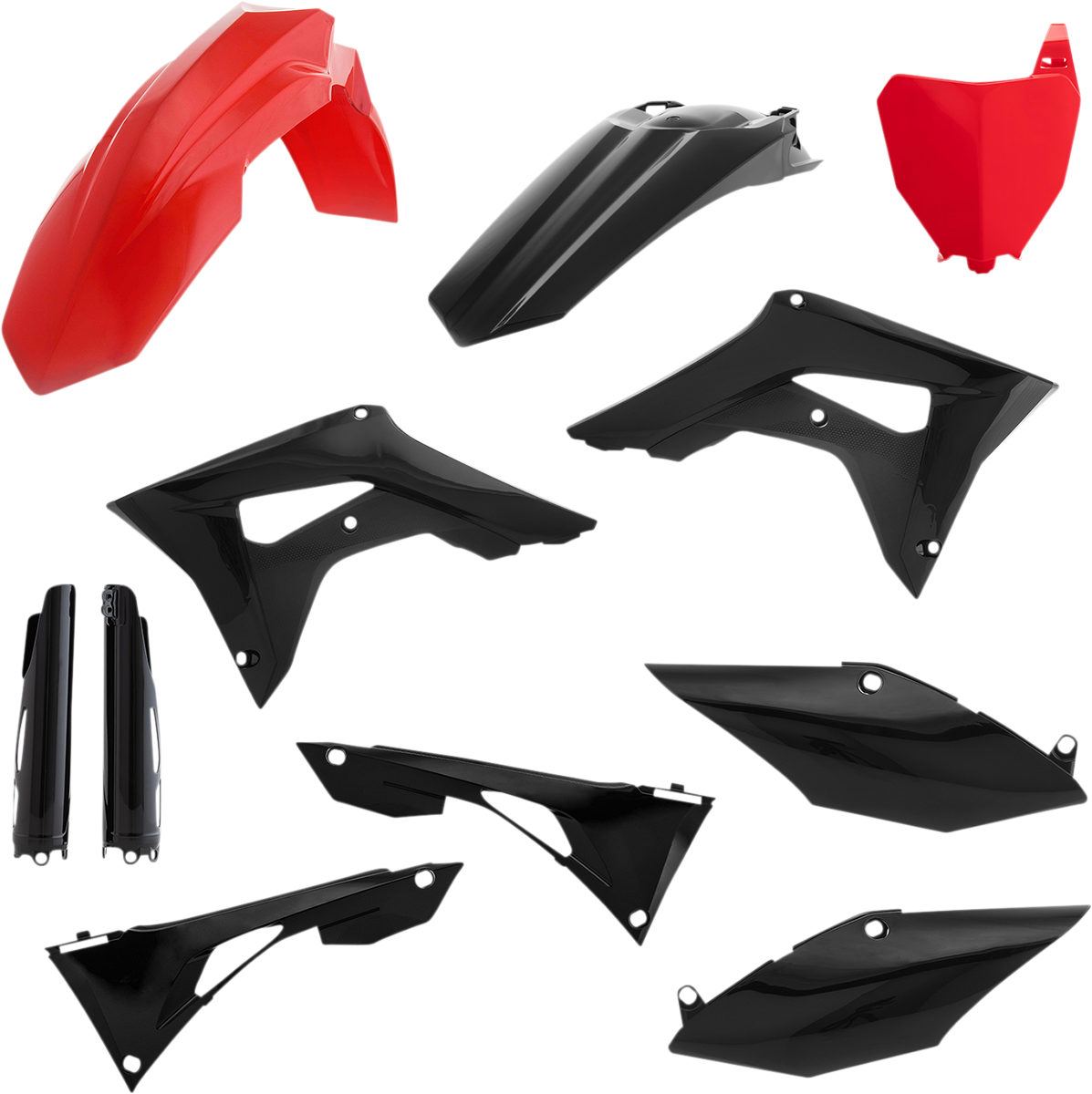 ACERBIS Full Replacement Body Kit - Red/Black 2736251018 - Howling Moto