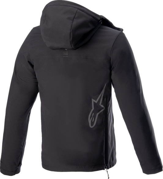 Alpinestars Sherpa black jacket in 3XL, featuring a cozy fleece lining and stylish design, suitable for cold weather.