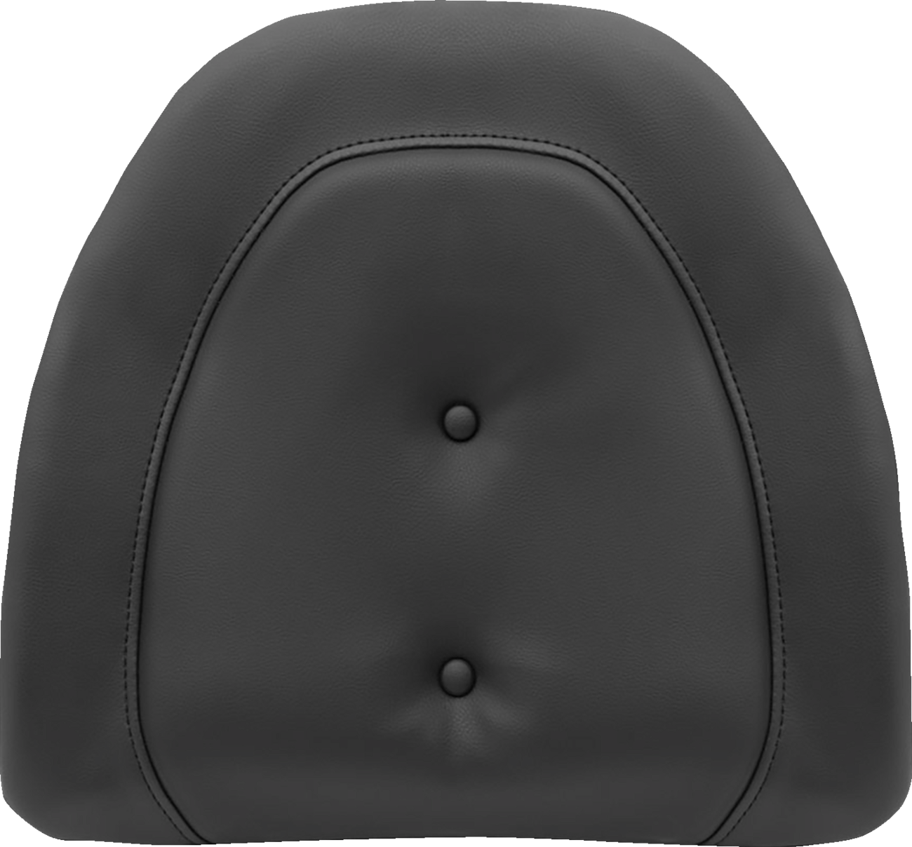 Black SADDLEMEN Tour-Pak backrest pad cover with pillow top, designed for motorcycle seats, shown in the image.