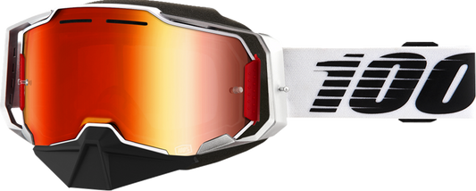 100% Armega Snow Goggles - Lightsaber - Red Mirror 50008-00002 - Howling Moto