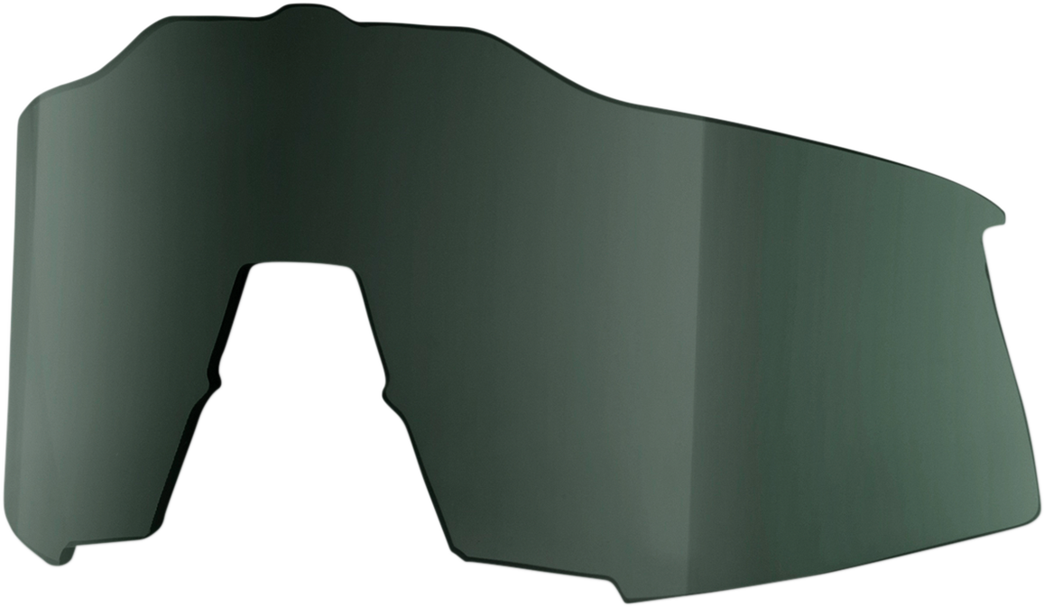 Gray Green Speedcraft lens by Bill's Exhausts, 100% Speedcraft lens for motorcycle or eyewear, shown in the image.