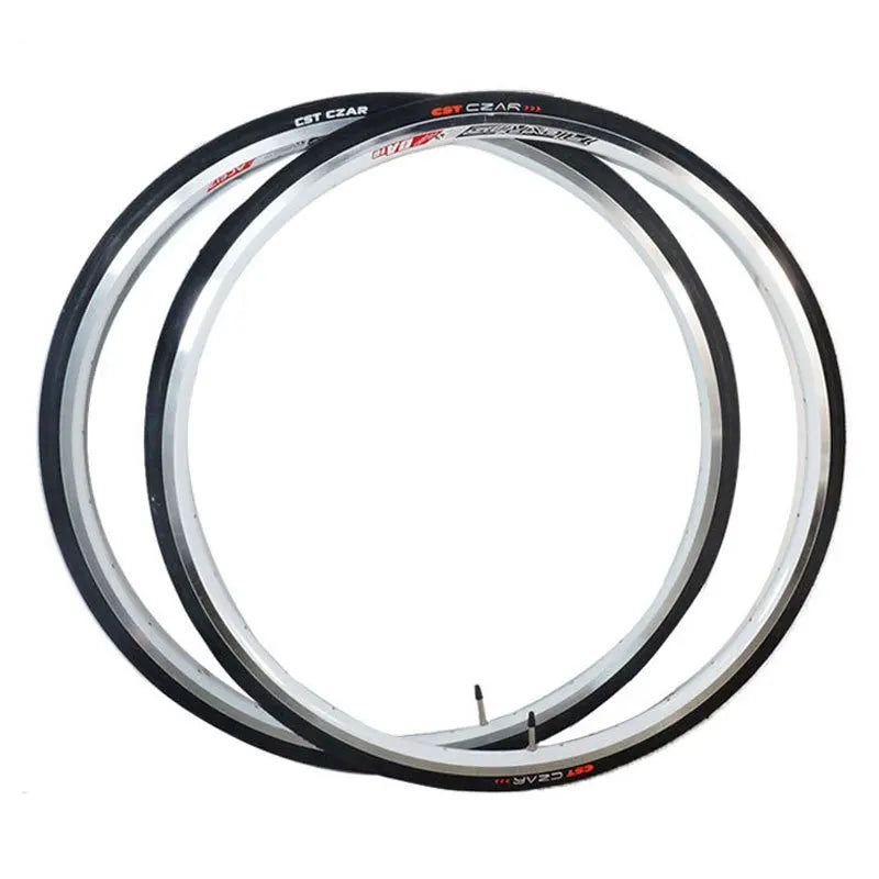 Hycline CST C1406 Road Bike Tire 700×25C, black rubber tire designed for road cycling with tread pattern visible.