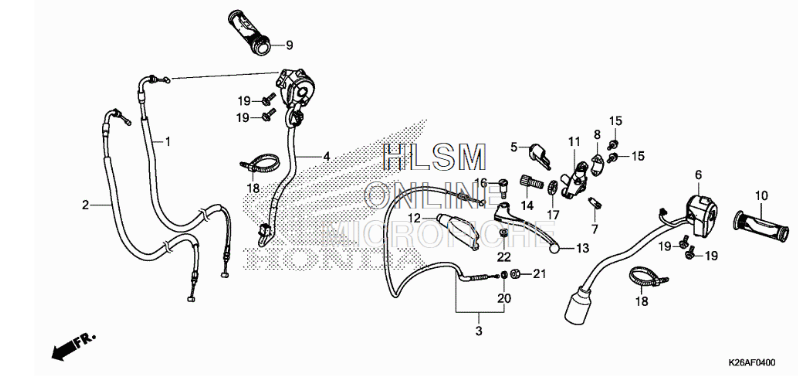 Honda Throttle Cables Grom 2017-2020 - Howling Moto