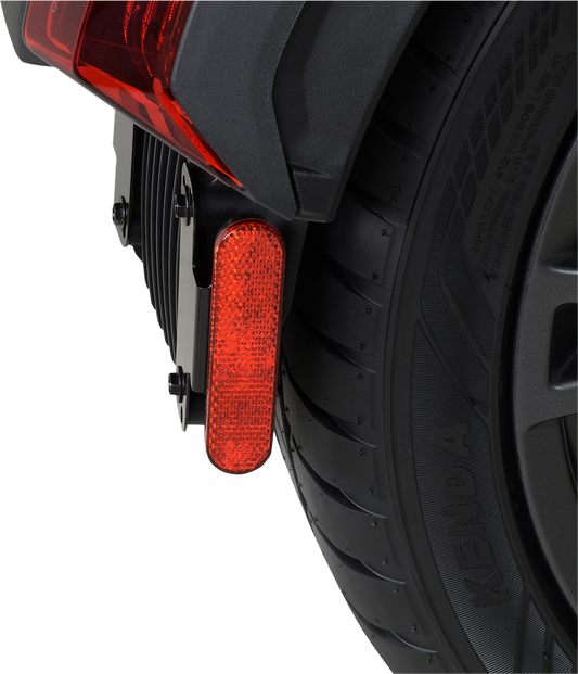Red LED SHOW CHROME Marker Light for engine by Bill's Exhausts, featuring a sleek, durable design for vehicle visibility.