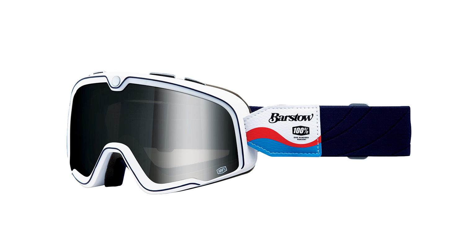 100% Barstow Goggles - Lucien - Silver Mirror 50000-00014 - Howling Moto