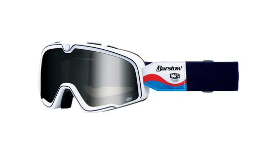 100% Barstow Goggles - Lucien - Silver Mirror 50000-00014 - Howling Moto