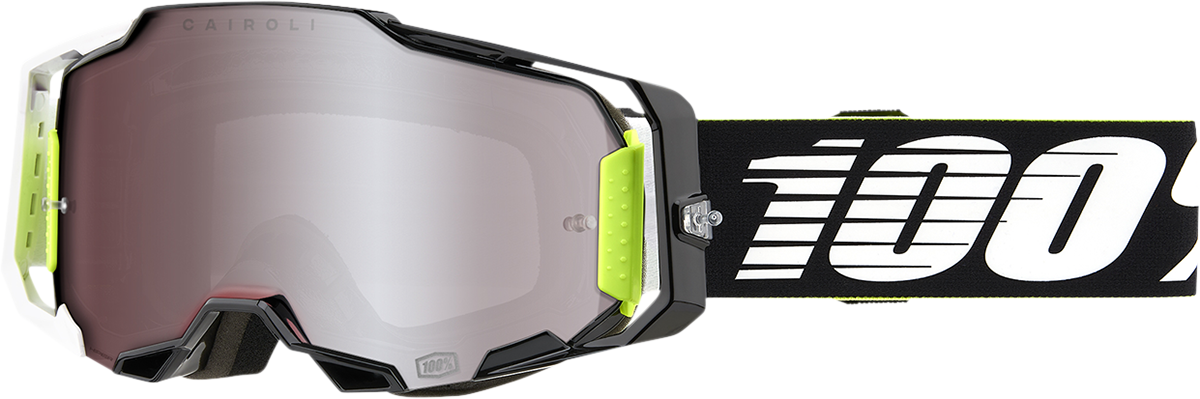 100% Armega Goggles - RACR - HiPER Silver Mirror 50003-00007 - Howling Moto
