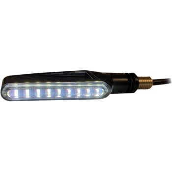 Custom Dynamics LED Turn Signal - Amber/White - Front - Howling Moto