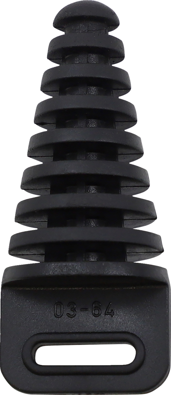 Acerbis Silencer Plug in black for motorcycle exhaust systems, designed for Bill's Exhausts.