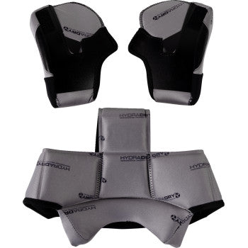Gray ICON Domain™ liner and cheek pads for helmets, medium size, designed for comfortable fit and helmet interior padding.
