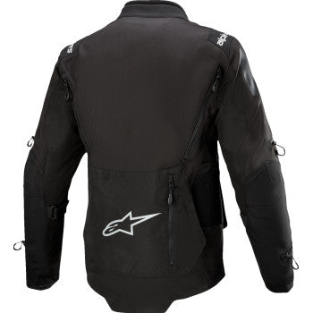 Black Alpinestars Ardent 3-in-1 adventure touring jacket, large size, with protective armor and multiple ventilation panels.
