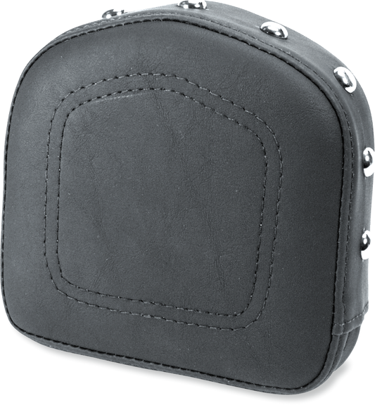 Bill's Exhausts SADDLEMEN Gravestone Studded Seat pad with detailed stitching and studded design, designed for motorcycle comfort.