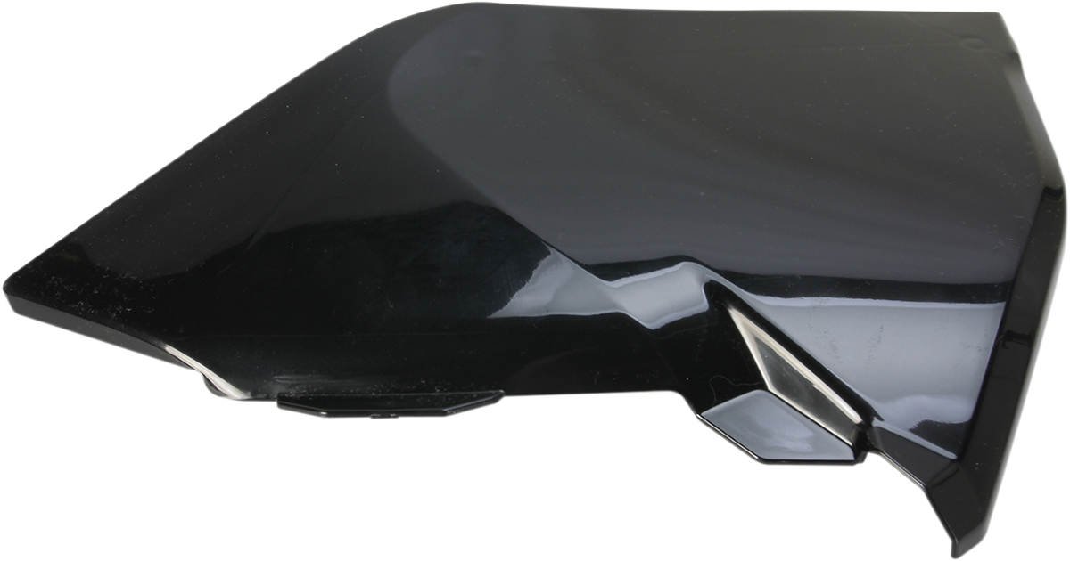 A black Acerbis Airbox Cover for motorcycle body, designed for fitment and protection, with visible brand markings.