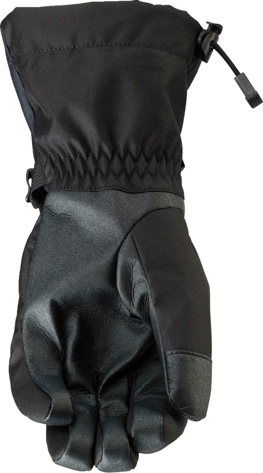 Black ARCTIVA Women's Pivot Gloves in XS from Bill's Exhausts, showing the sleek glove design and material details.