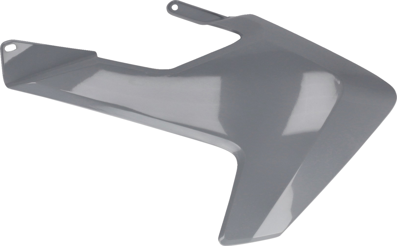 Gray ACERBIS radiator shrouds for Husqvarna TC 85 dirt bike, body parts designed for 2018-2023 models.