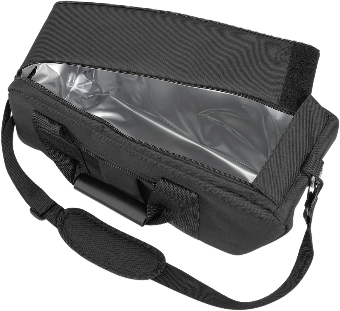SHOW CHROME King Cooler Saddlebag 480 HKC engine component by Bill's Exhausts, featuring metal construction and mounting hardware.