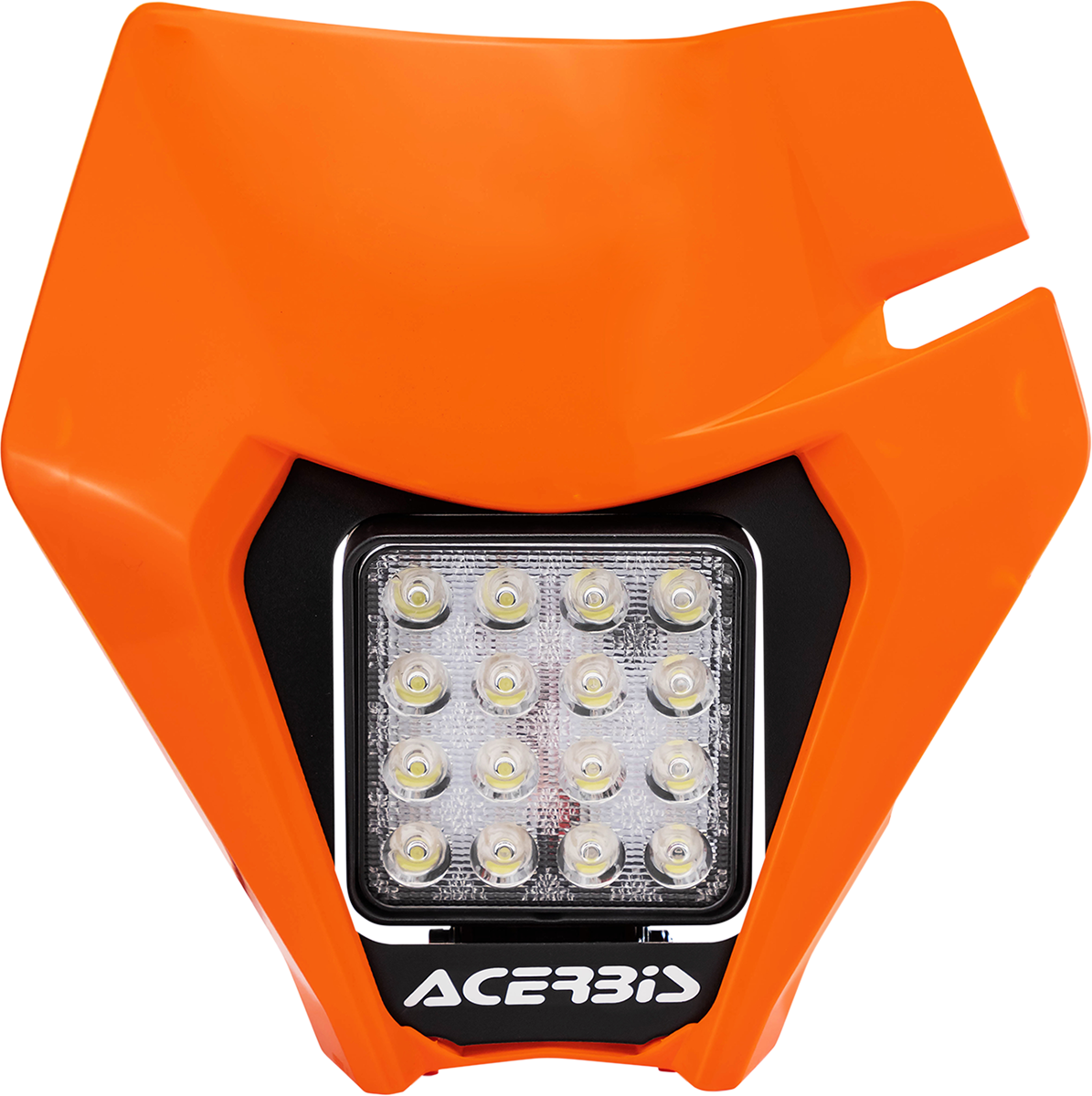 Acerbis VSL orange KTM headlight body for models 2020-2023, designed for off-road motorcycle lighting.