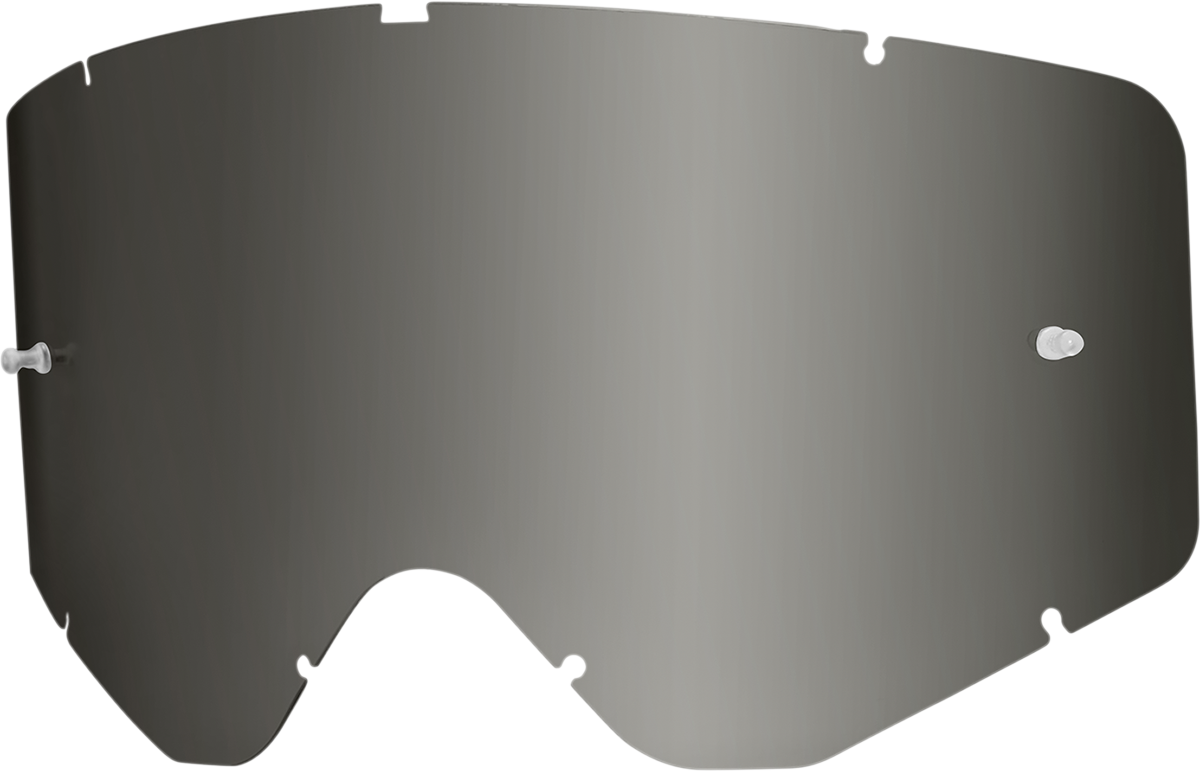 Bill's Exhausts ICON Airflite goggles with dark smoke lens, clear view, and aerodynamic design for motorcycle riding.
