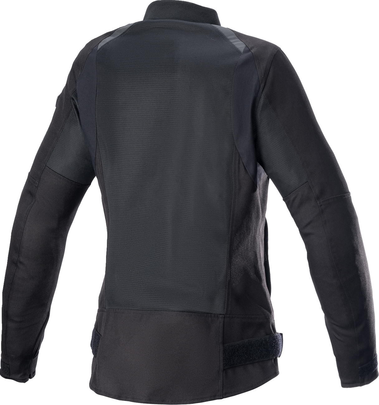 Alpinestars Stella Eloise v2 Air Motorcycle Jacket in black, 2XL, with breathable mesh panels and protective armor for riding.