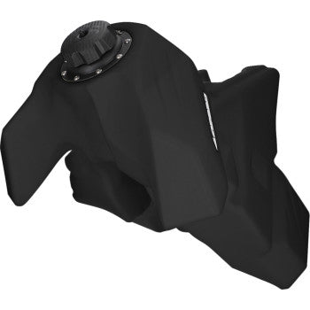 Black ACERBIS fuel tank for Husqvarna 2023-2024, 3.9-gallon capacity, compatible with Husqvarna models.