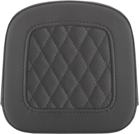 SADDLEMEN Sissy Bar Pad - Lattice Stitched - Black - FL '99-'23 0407SM - Howling Moto