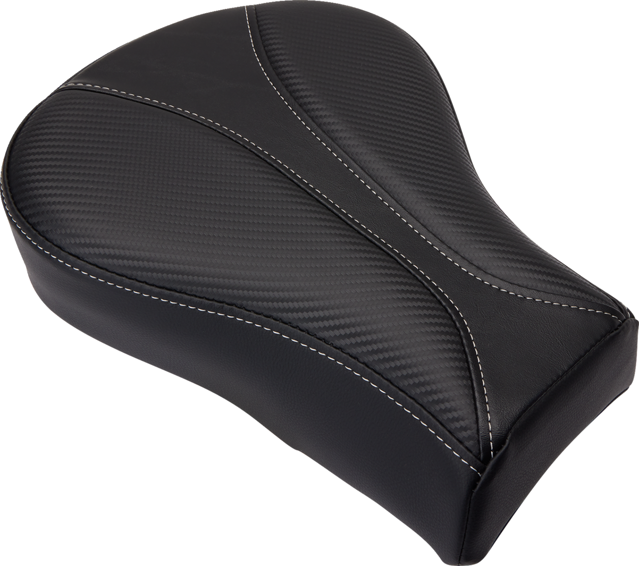 SADDLEMEN Dominator Pillion Pad - Standard Reach - Black w/ Gray Stitching - FL/FX '06-'17 806-12-0162