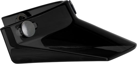 Black BILTWELL Moto 3-Snap Visor for helmet parts, designed to fit 2002-561 motorcycle helmets from Bill's Exhausts.