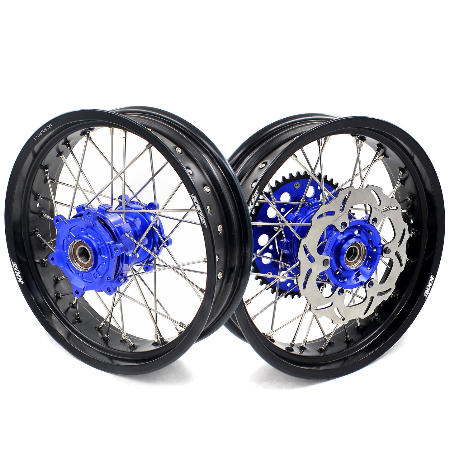 KKE 17 Inch CUSH Drive on Road Supermoto Wheels Rims For SUZUKI DRZ400SM 2005-2024 - Howling Moto