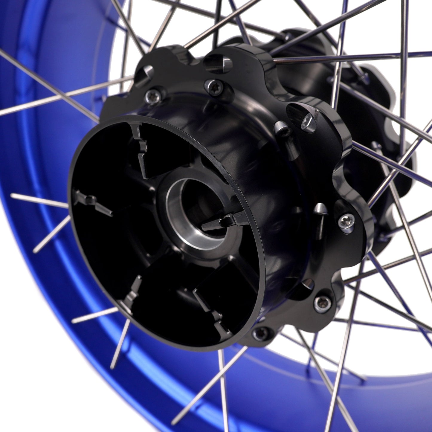 KKE 3.5*19'' & 5.0*18'' Tubeless Wheels Fit Harley Street Glide/CVO 2024 Blue Rims - Howling Moto