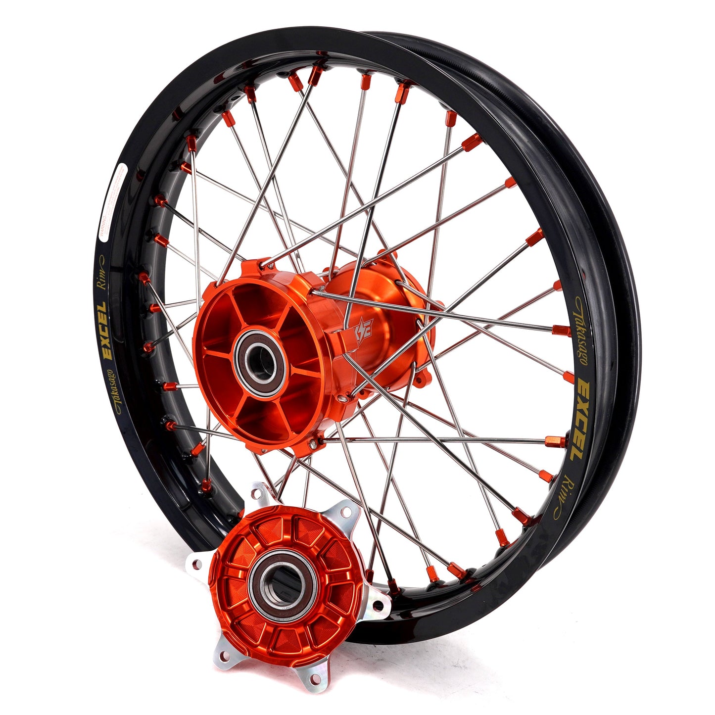 KKE 1.85-21" & 2.5-18" Motorcycle Tubed Spoke Wheels With Takasago EXCEL Rims Fit KTM790 Adventure R 2019-2022 - Howling Moto