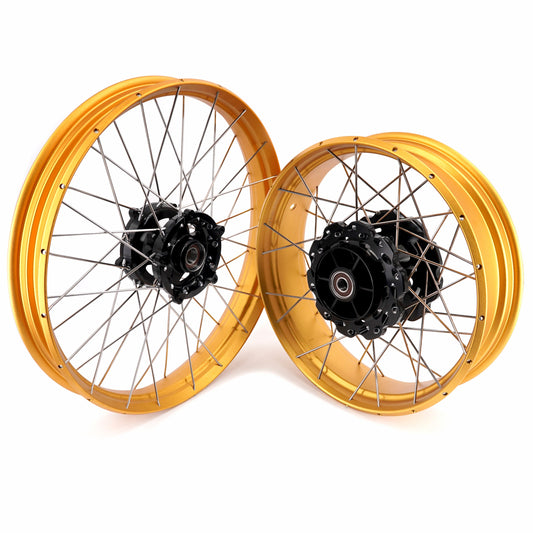 VMX-Racing 21" 18" Tubeless Wheels Fit Yamaha Tenere 700 2019-2026 Gold Rim