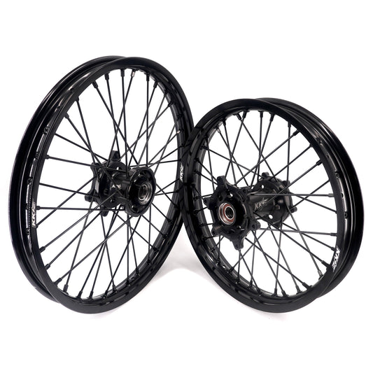 KKE Enduro 1.6*21" & 2.15*18" CNC Hub Electric Dirtbike Alloy Wheels Rims Fit STARK VARG All Black - Howling Moto